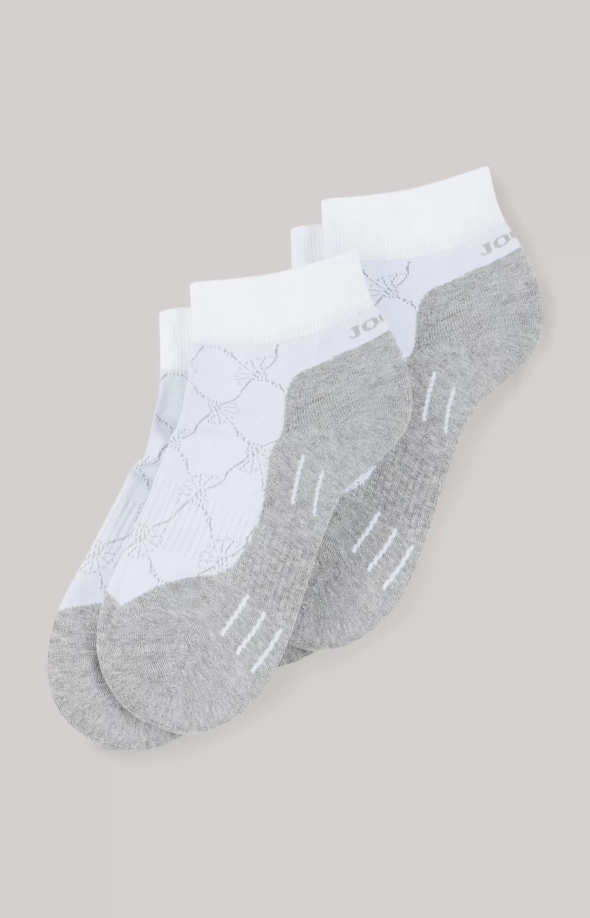 Socks*JOOP Socks 2-pack trainer socks in mottled grey/white