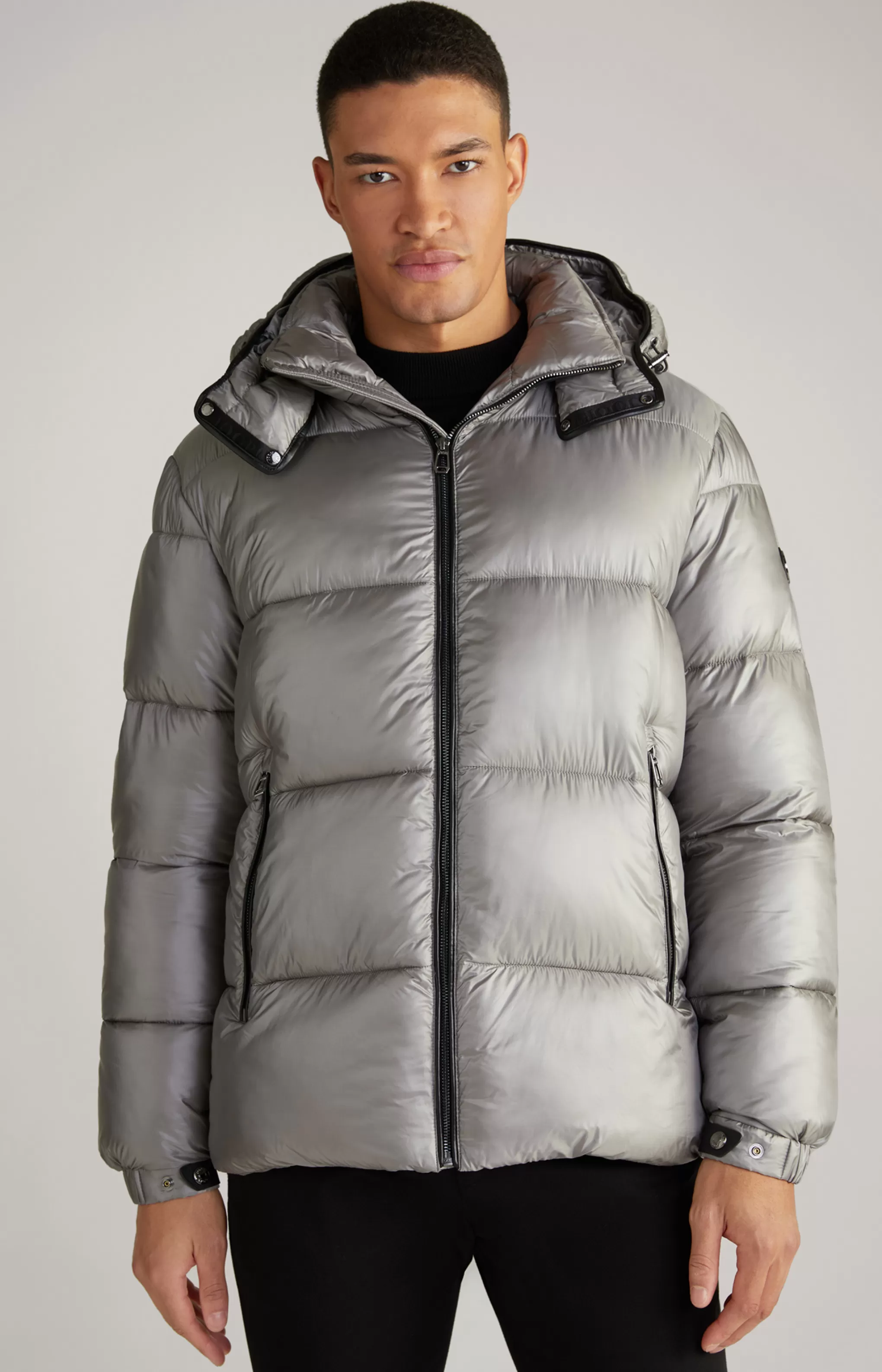 Jackets | Clothing*JOOP Jackets | Clothing Ambro Quilted Jacket with Hood in Metallic Grey