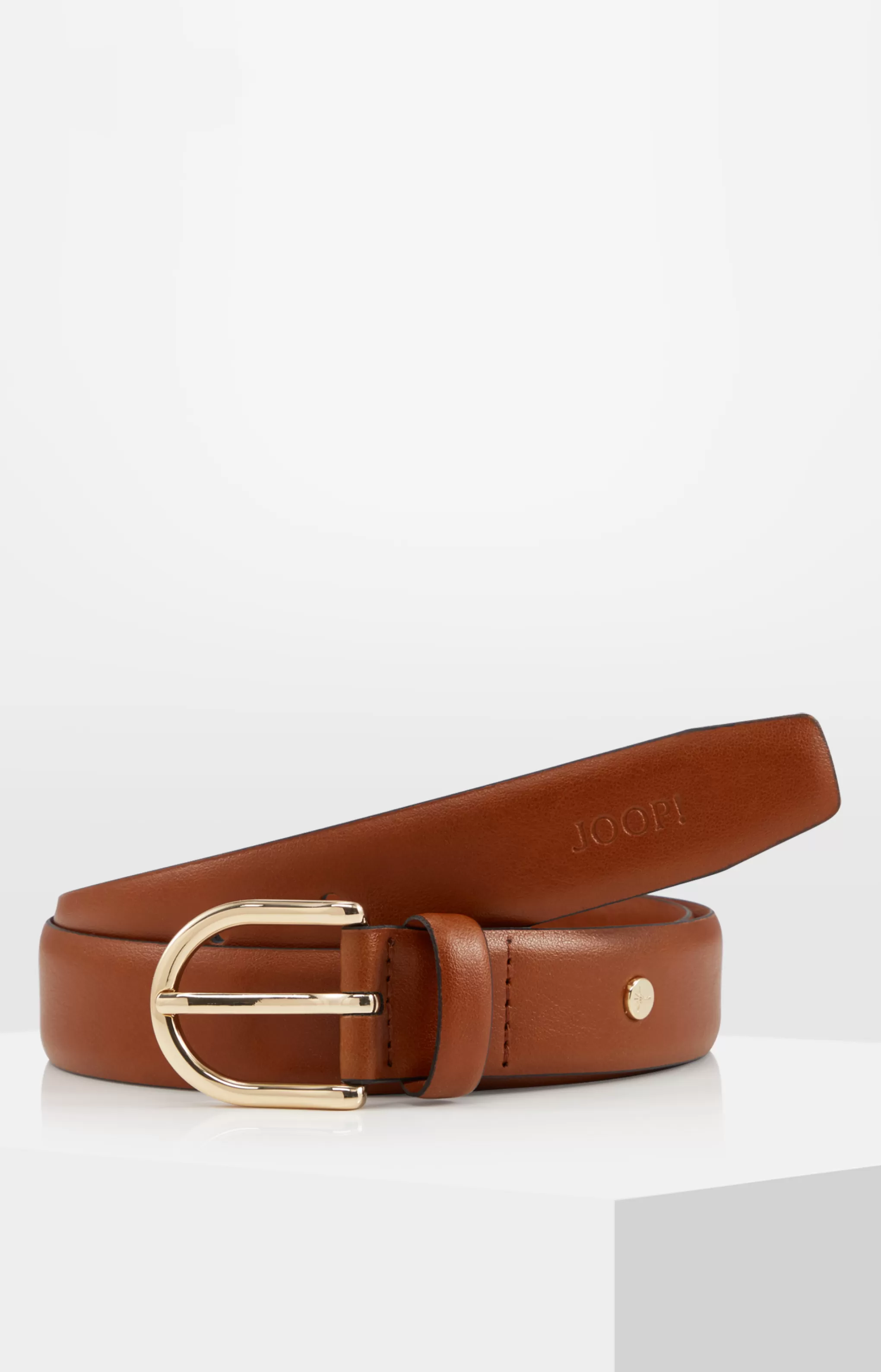 Belts*JOOP Belts Classic Leather Belt in Cognac