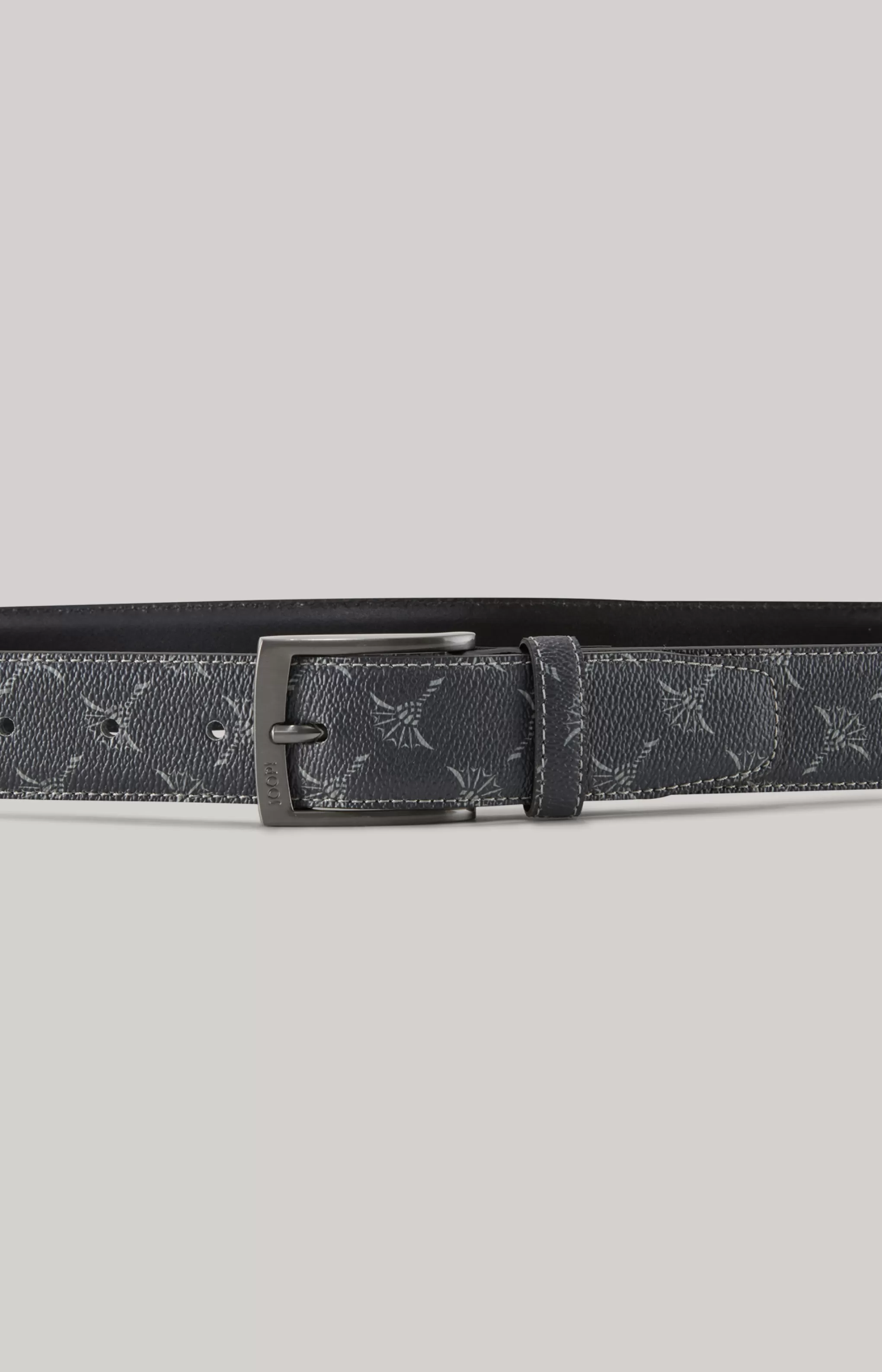 Belts*JOOP Belts Cornflower Belt in an Anthracite Pattern