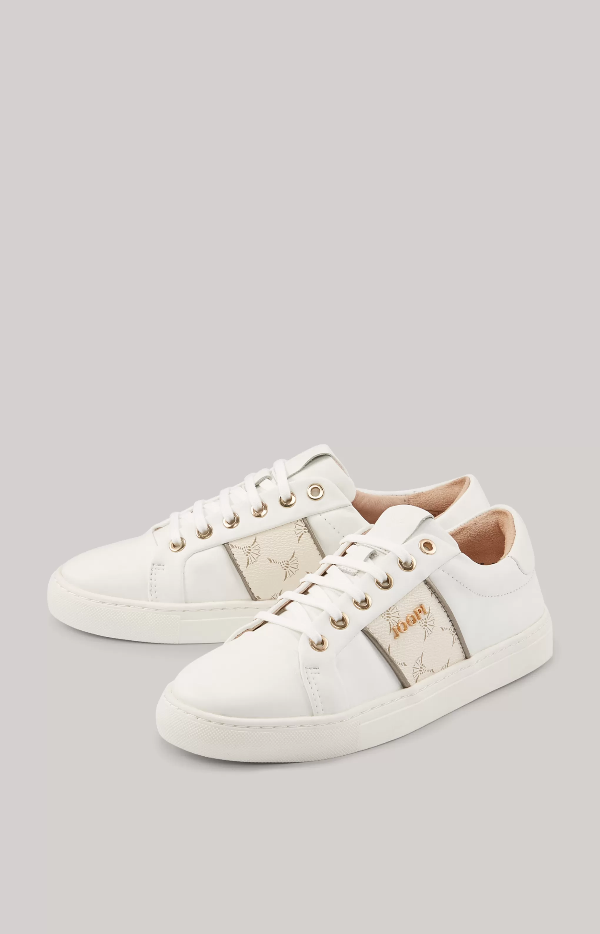 Shoes*JOOP Shoes Cortina Lista Coralie Trainers in Off-white/Rosé