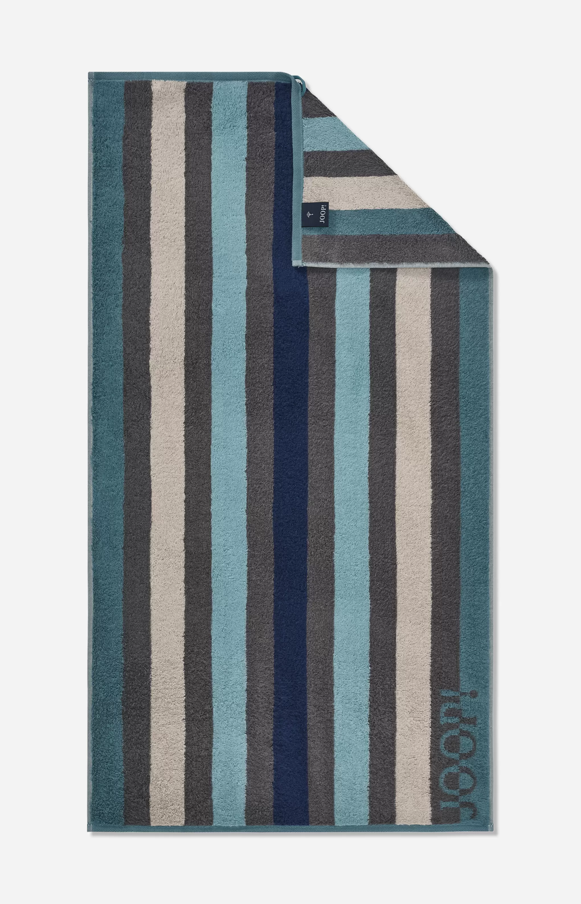 - Shower Towel*JOOP - Shower Towel French Fryer Series ! TONE STRIPES in Aqua Stripe