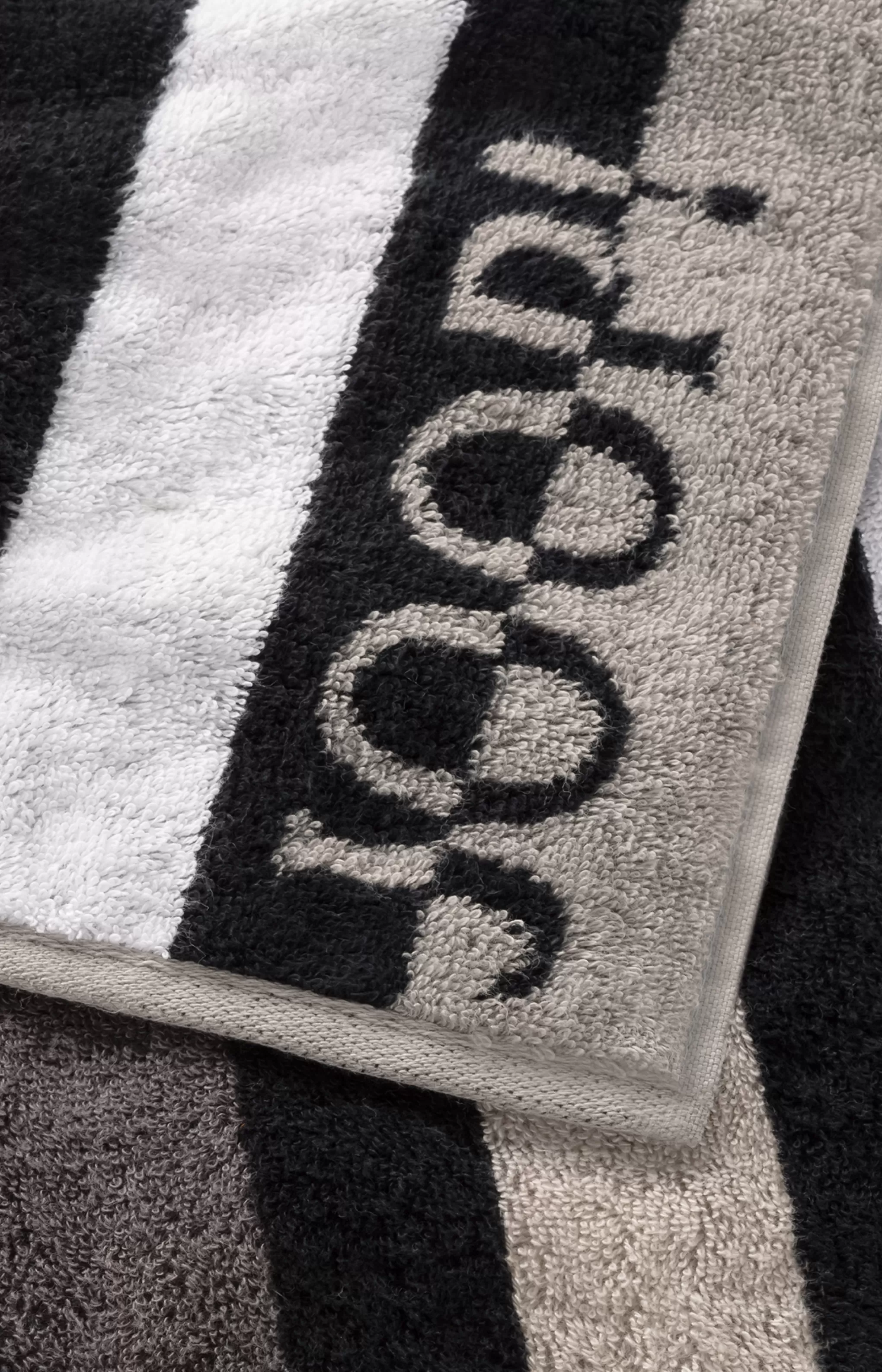 - Shower Towel*JOOP - Shower Towel French Fryer Series ! TONE STRIPES in platinum stripe