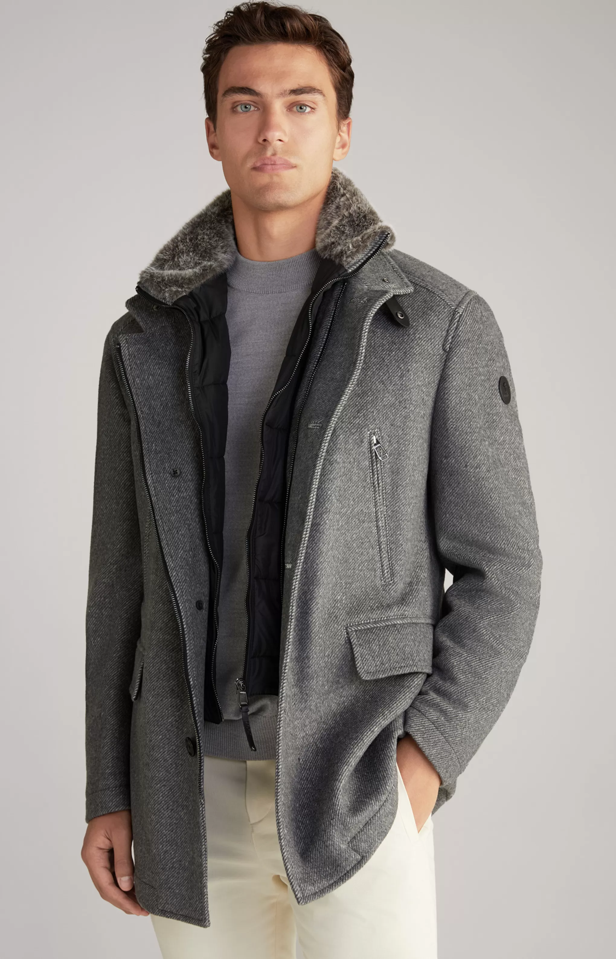 Coats | Jackets | Clothing*JOOP Coats | Jackets | Clothing Gary Coat in Grey Marl