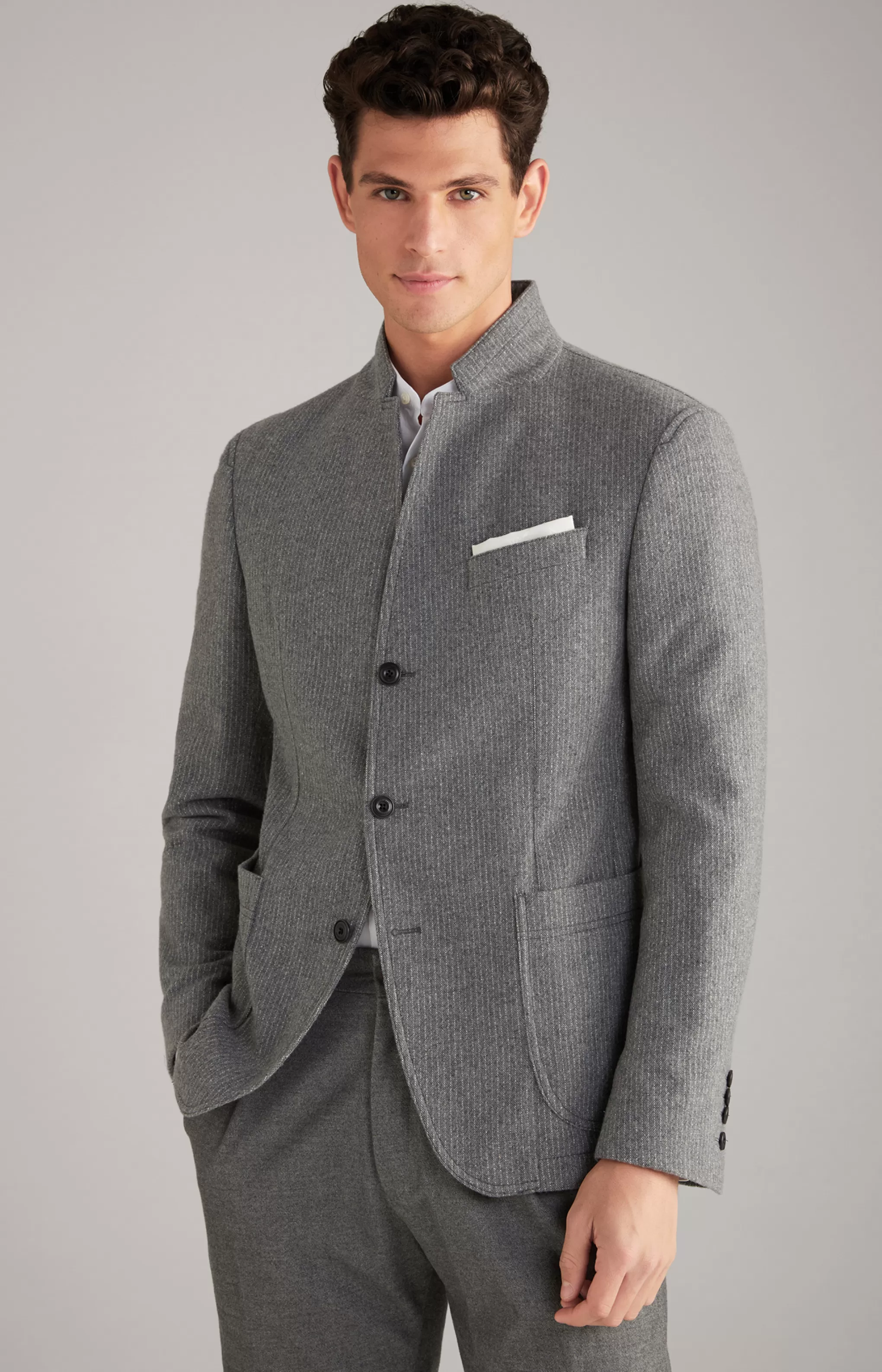 Jackets | Clothing*JOOP Jackets | Clothing Hankez Jacket in Grey Striped mélange