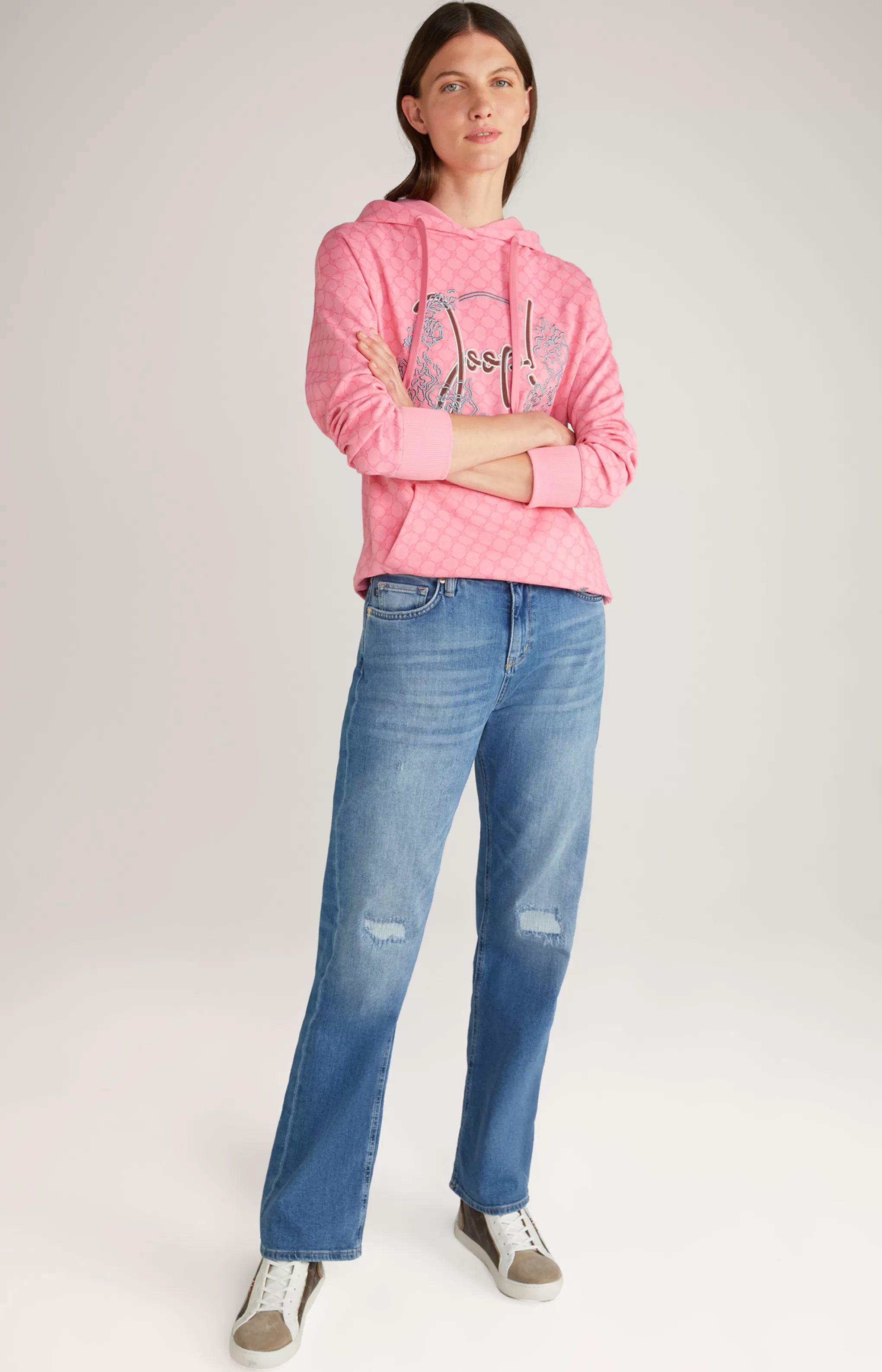 Shirts & Sweats | Clothing*JOOP Shirts & Sweats | Clothing Hoodie in Pink, Patterned