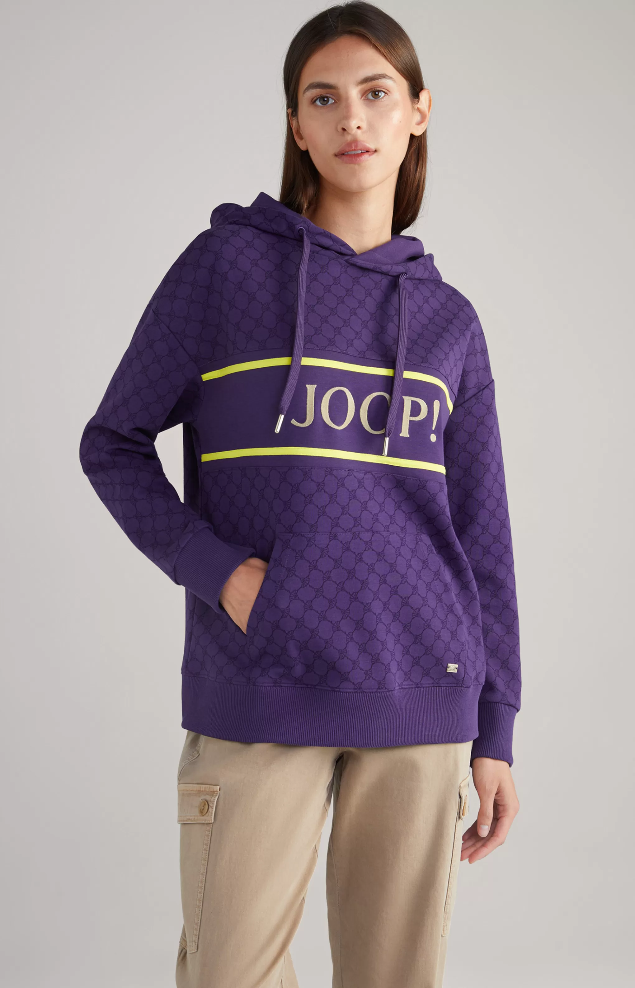 Shirts & Sweats | Clothing*JOOP Shirts & Sweats | Clothing Hoodie in Purple, Patterned
