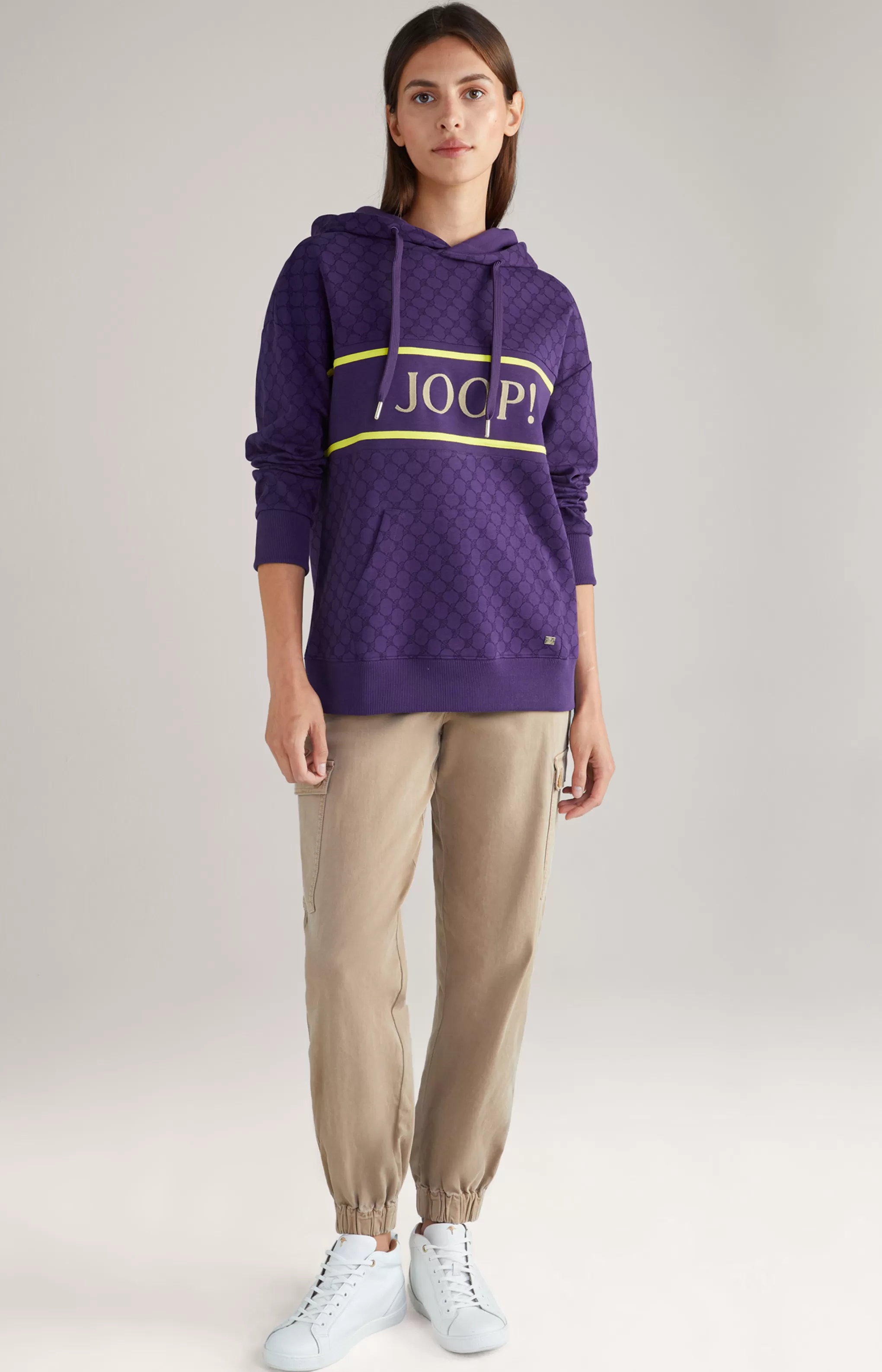 Shirts & Sweats | Clothing*JOOP Shirts & Sweats | Clothing Hoodie in Purple, Patterned