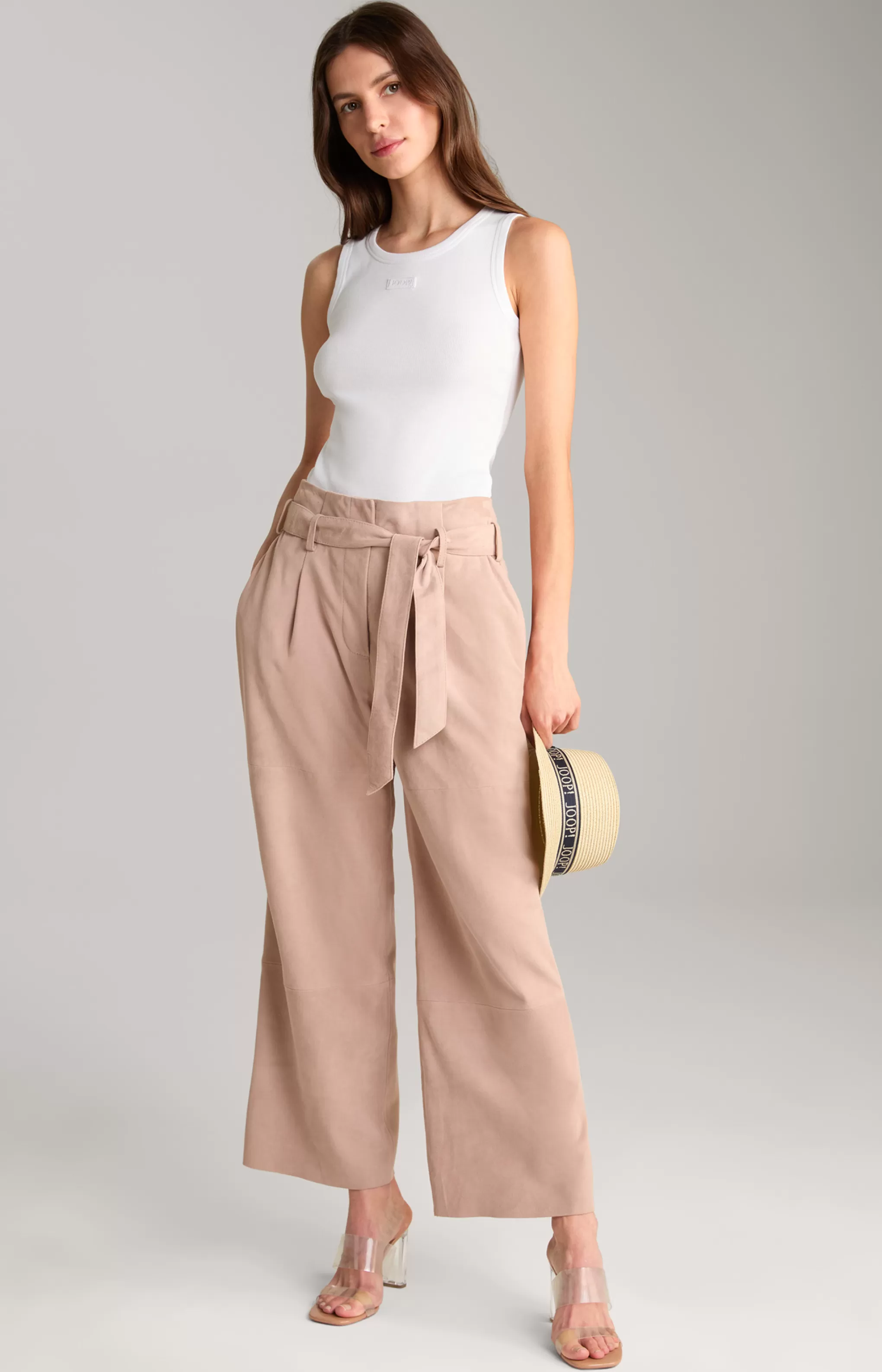 Leather | Trousers*JOOP Leather | Trousers Kidskin Suede Leather Trousers in