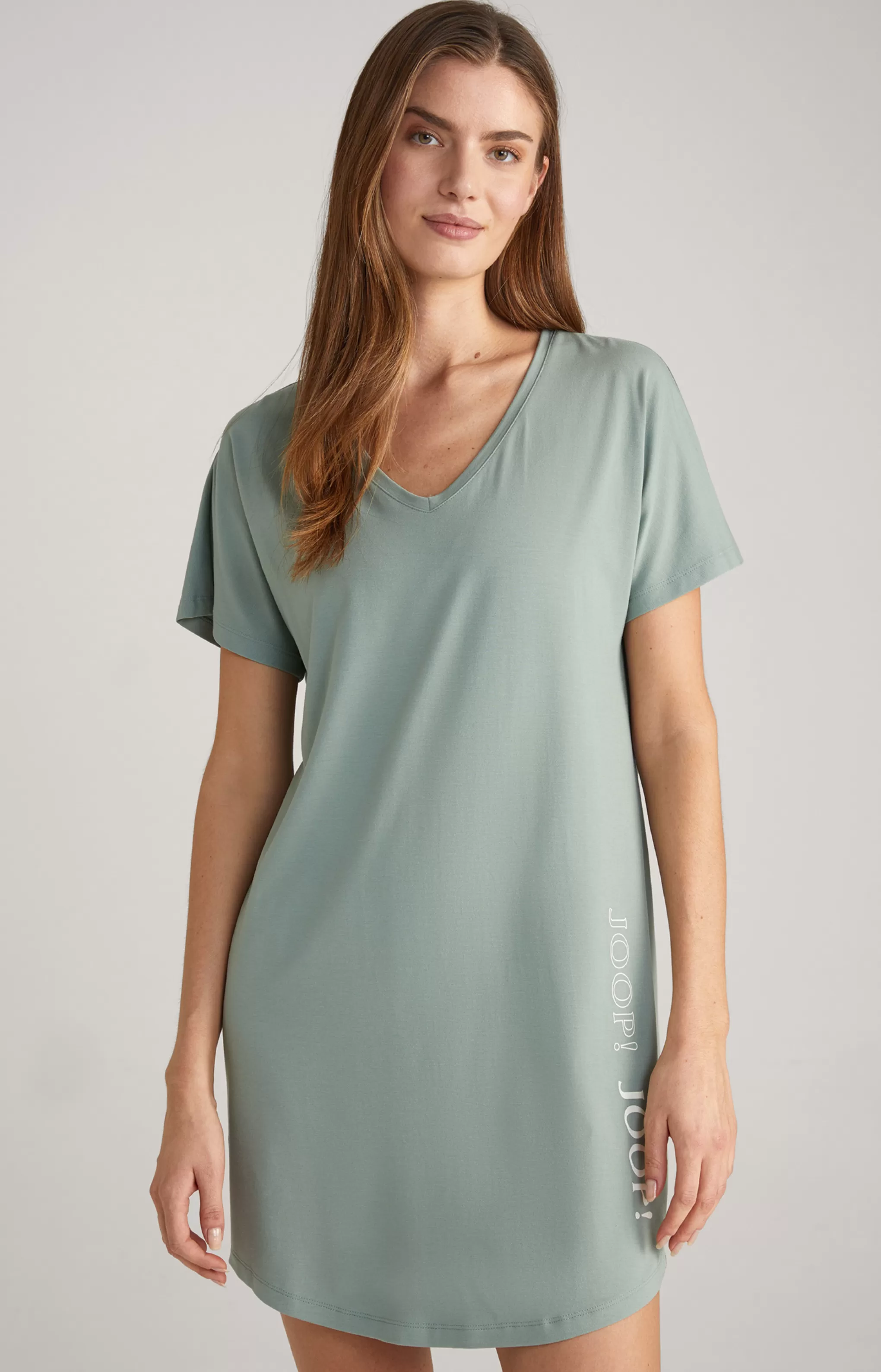 Loungewear & Nightwear*JOOP Loungewear & Nightwear Long Loungewear Shirt in Sea Grass