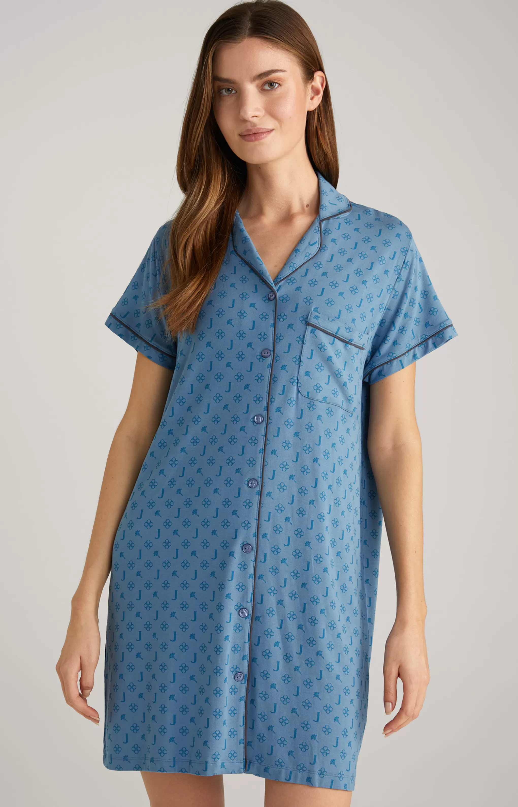 Loungewear & Nightwear*JOOP Loungewear & Nightwear Loungewear Long Shirt in Ocean