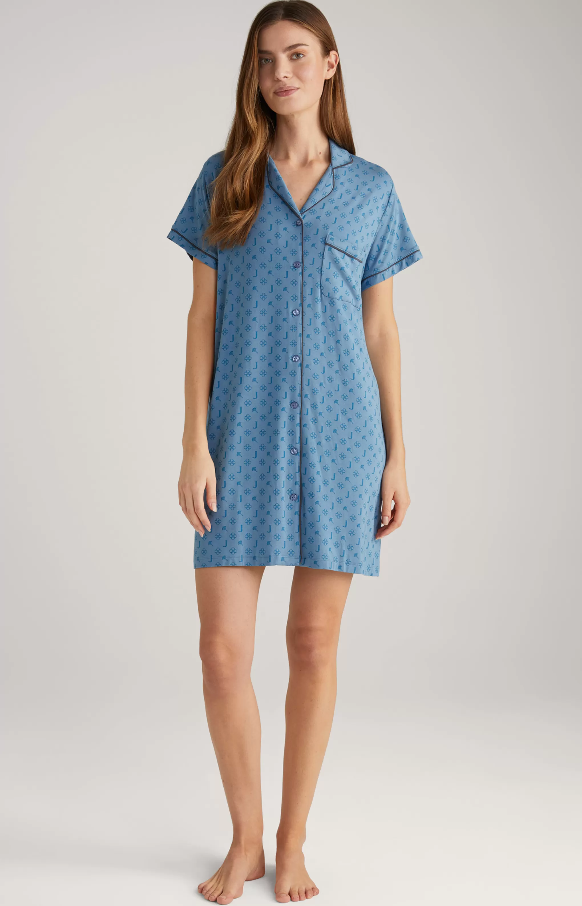 Loungewear & Nightwear*JOOP Loungewear & Nightwear Loungewear Long Shirt in Ocean