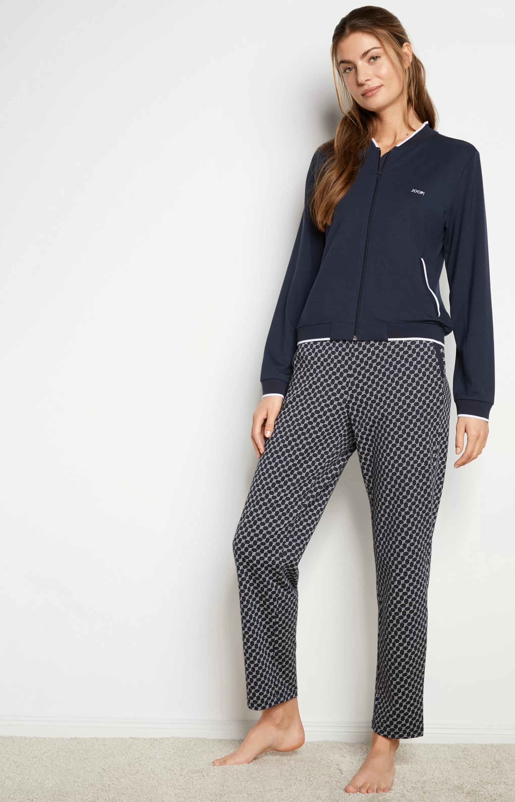 Loungewear & Nightwear*JOOP Loungewear & Nightwear Loungewear trousers in patterned midnight blue