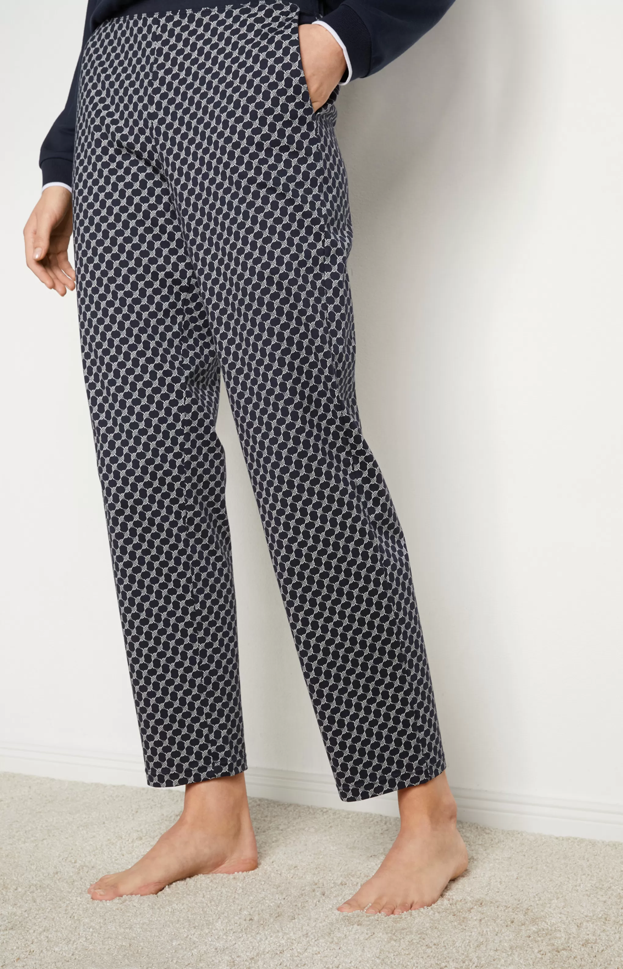 Loungewear & Nightwear*JOOP Loungewear & Nightwear Loungewear trousers in patterned midnight blue