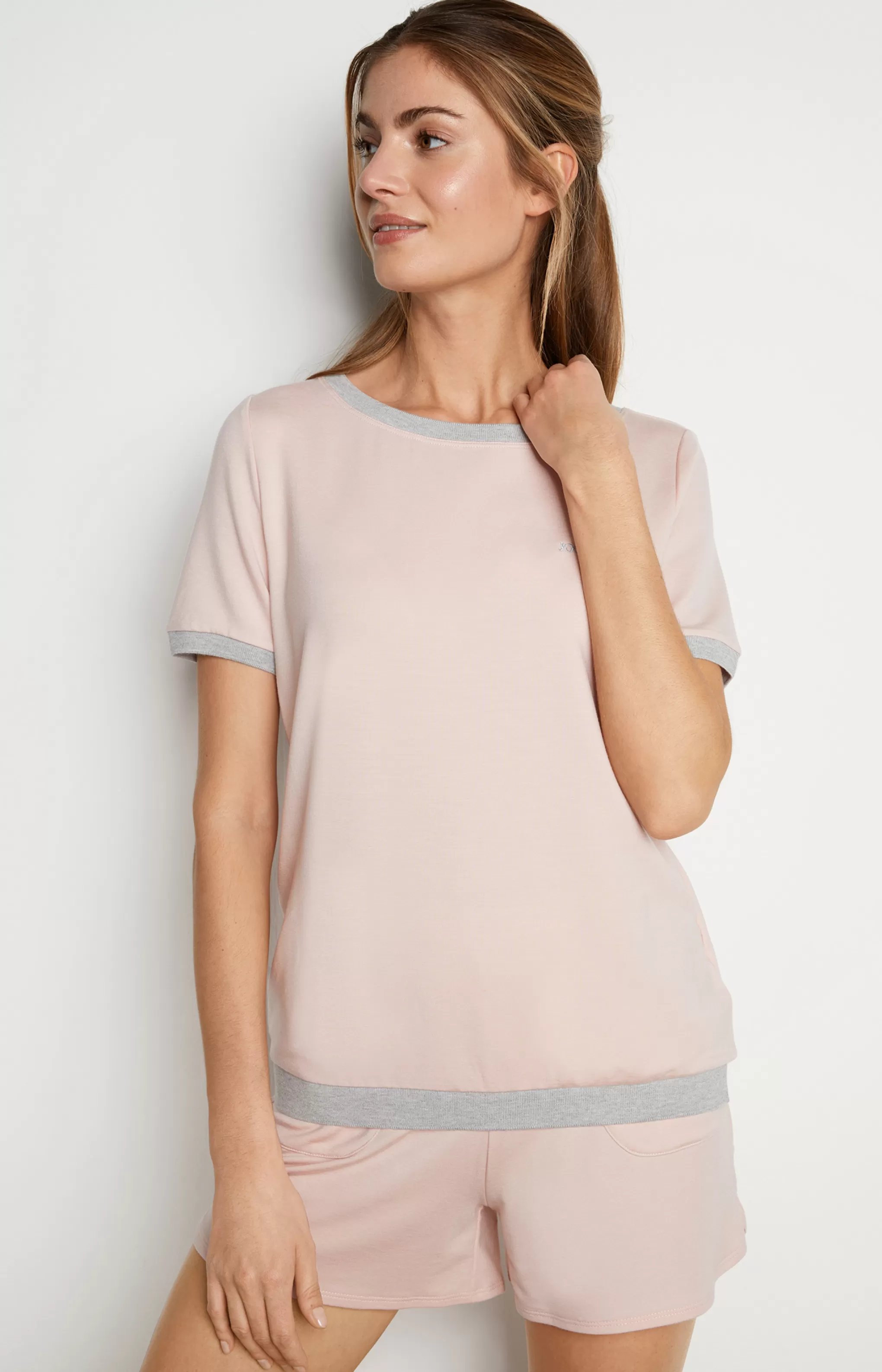 Loungewear & Nightwear*JOOP Loungewear & Nightwear Loungewear T-shirt in Mottled Pink/Grey