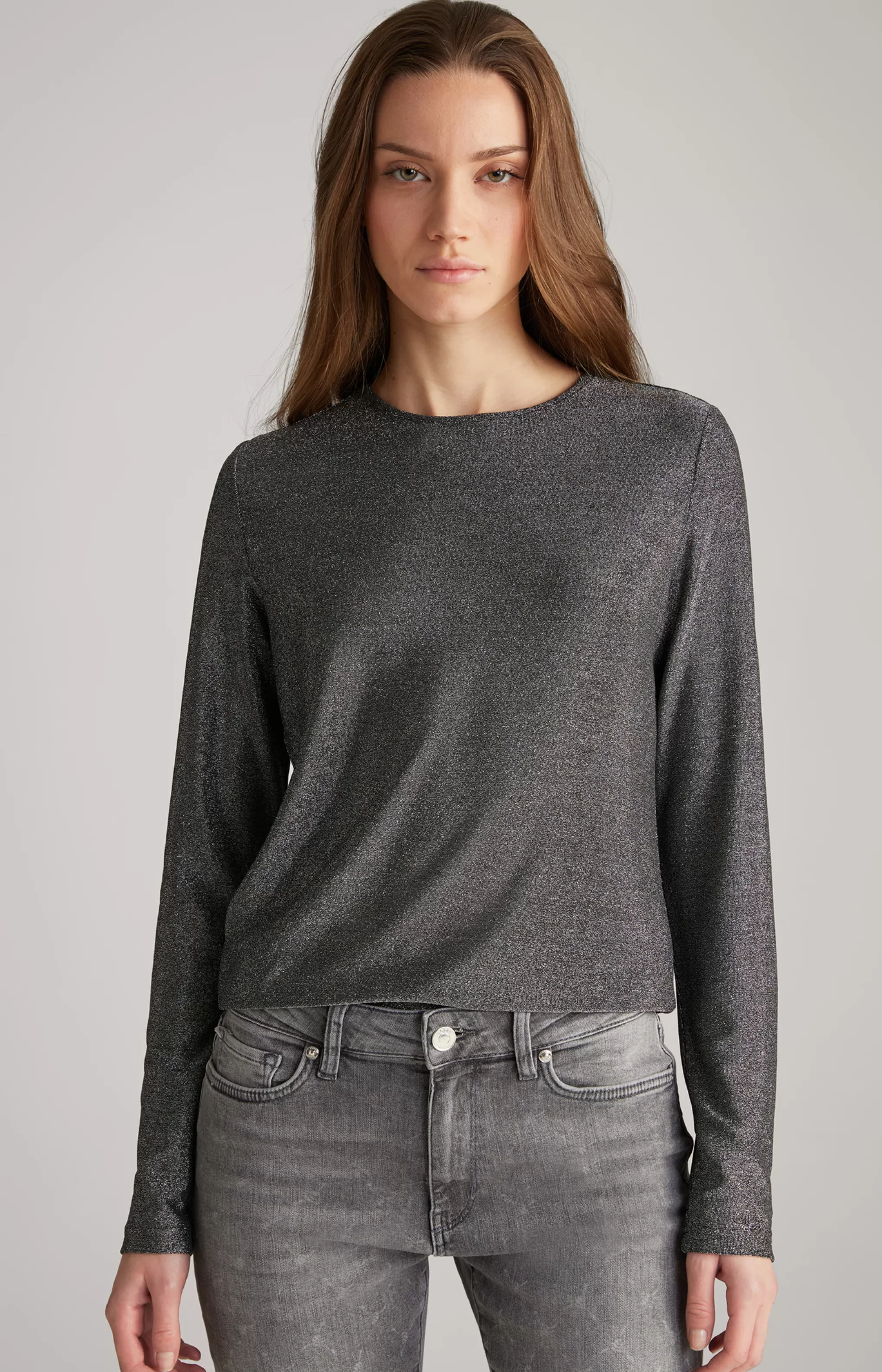 Shirts & Sweats | Blouses | Clothing*JOOP Shirts & Sweats | Blouses | Clothing Lurex Blouse in Grey Glitter