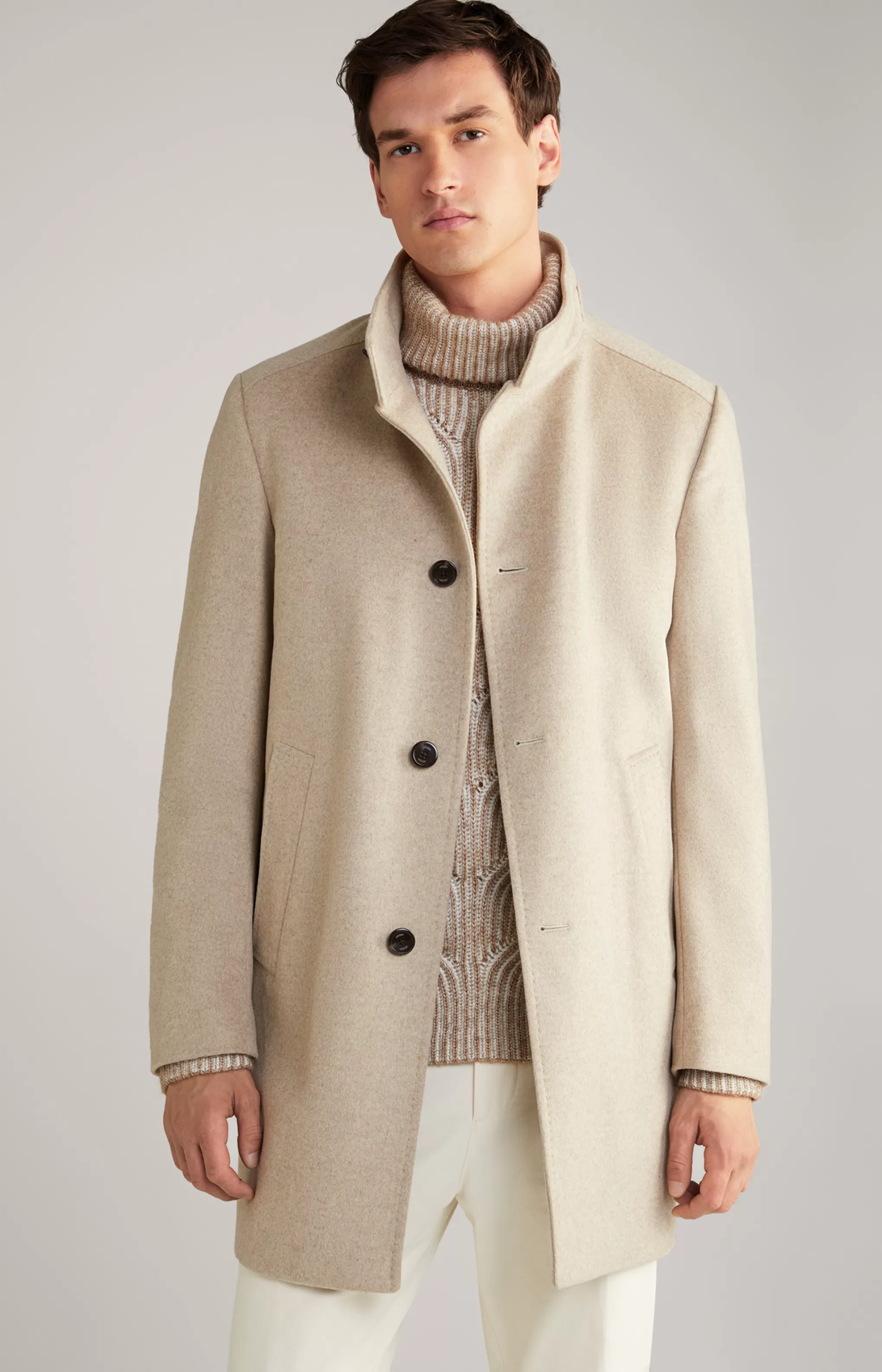 Coats | Clothing*JOOP Coats | Clothing Maron Coat in Mottled Light Beige