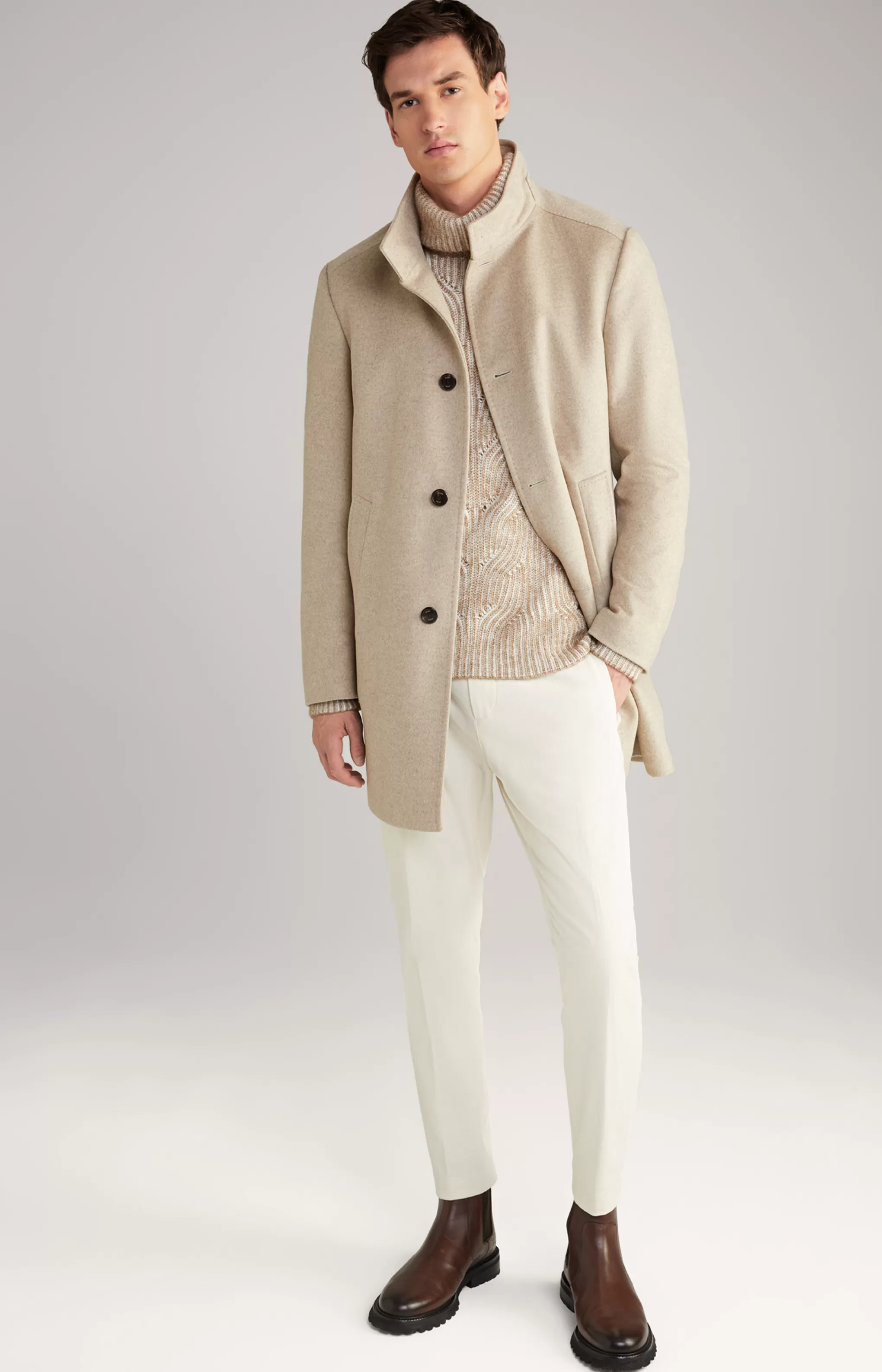 Coats | Clothing*JOOP Coats | Clothing Maron Coat in Mottled Light Beige