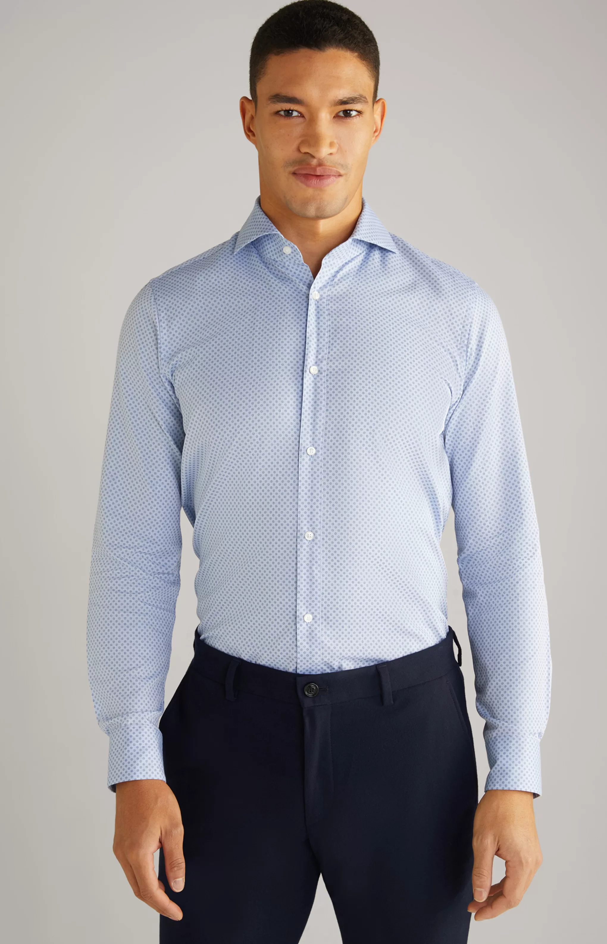 Shirts | Clothing*JOOP Shirts | Clothing Paiton Cotton Shirt in a Blue Pattern