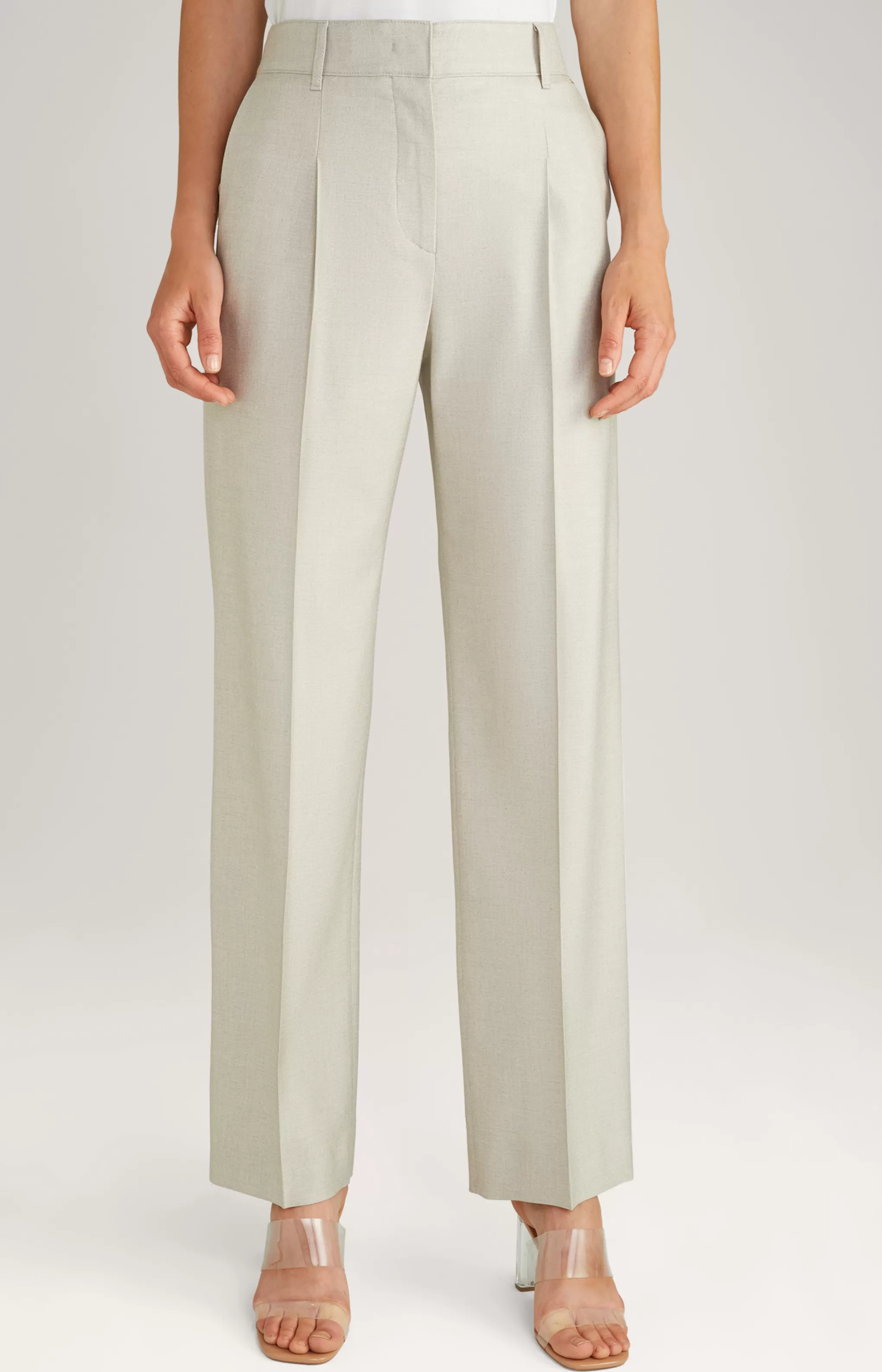 Trousers | Clothing*JOOP Trousers | Clothing Pleat-front Trousers in Light Beige Marl