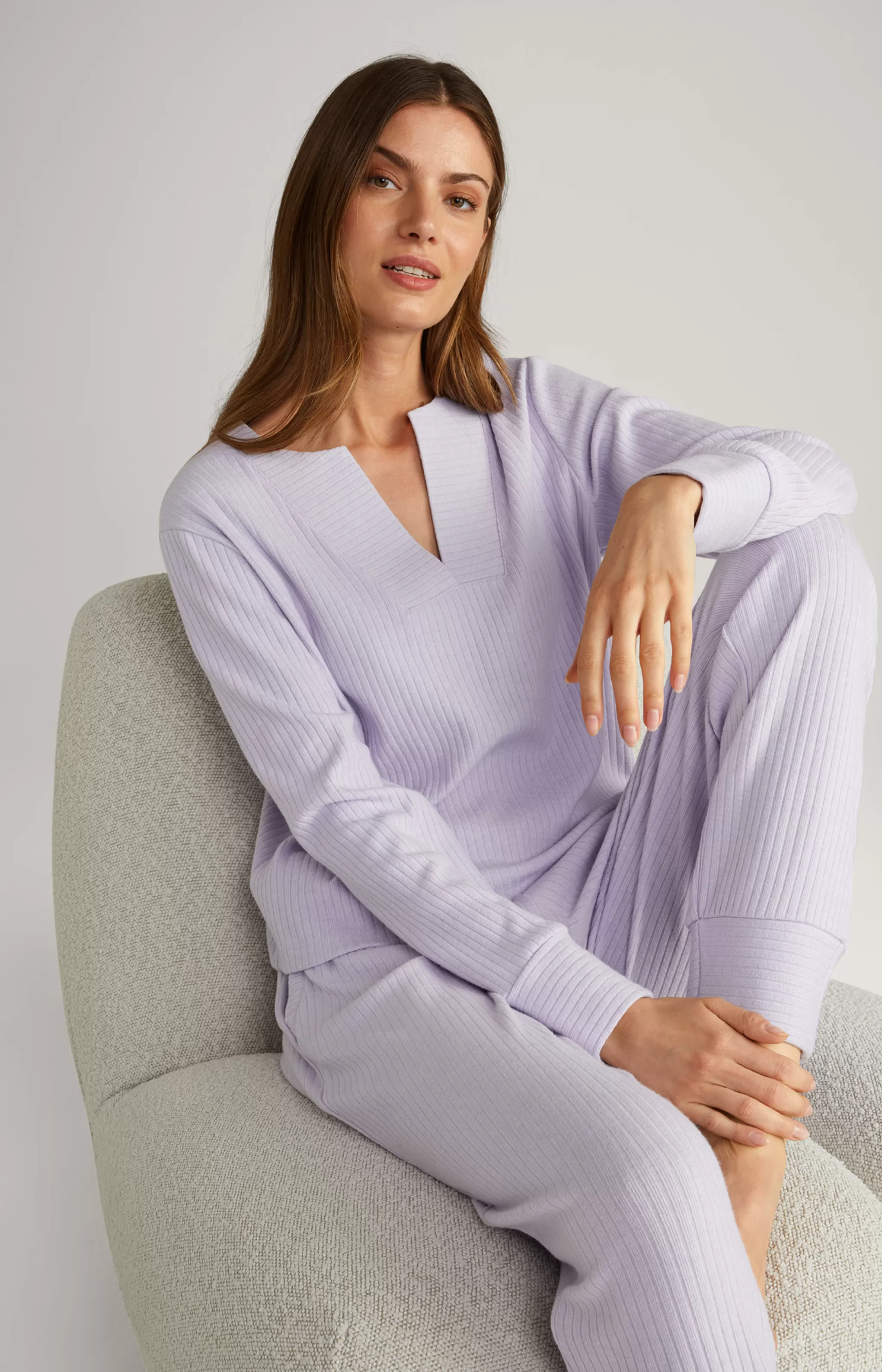 Loungewear & Nightwear*JOOP Loungewear & Nightwear Ribbed Long-Sleeve Loungewear Top in