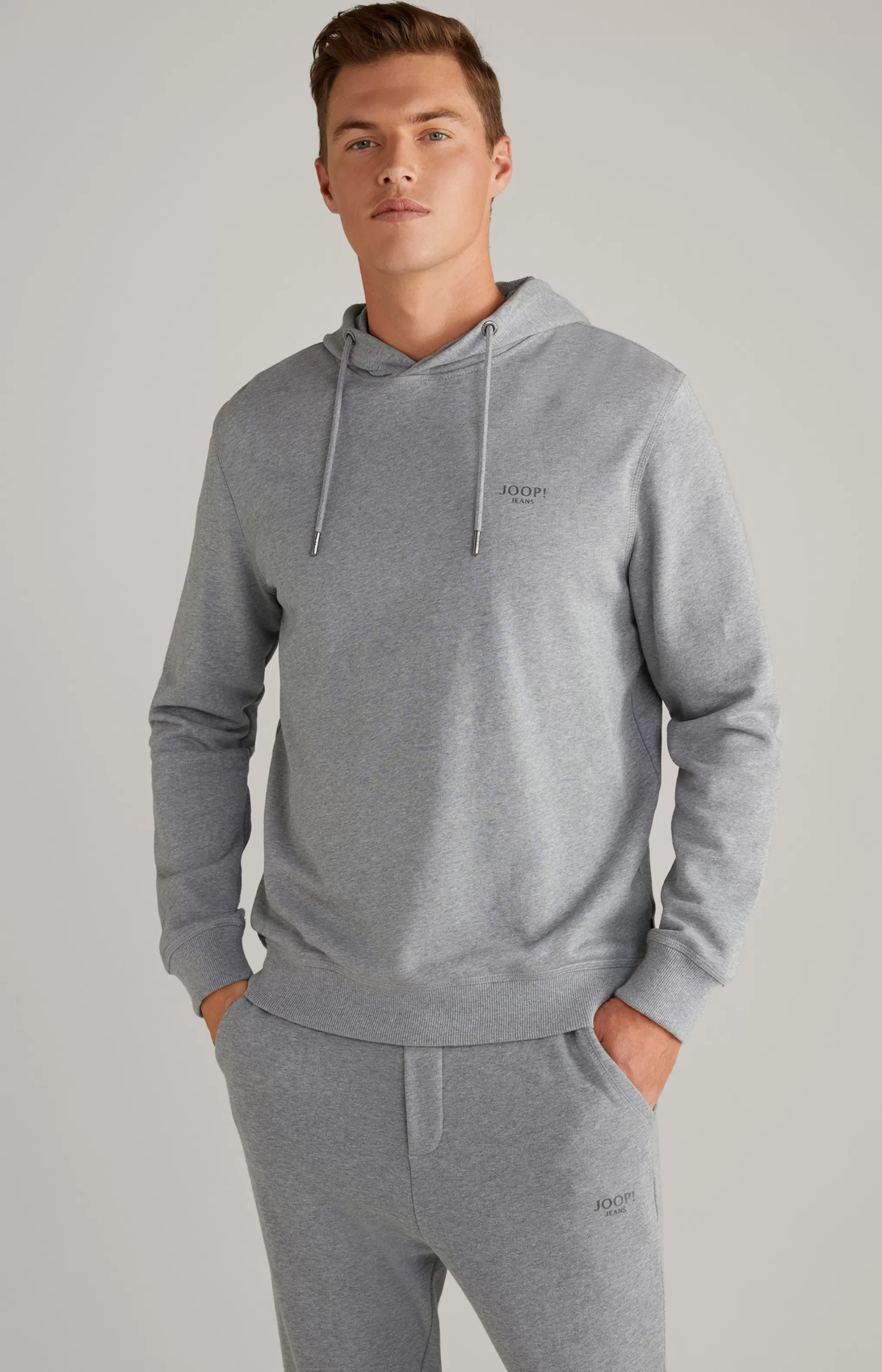 Sweatshirts*JOOP Sweatshirts Samuel Cotton Hoodie in Grey Flecked