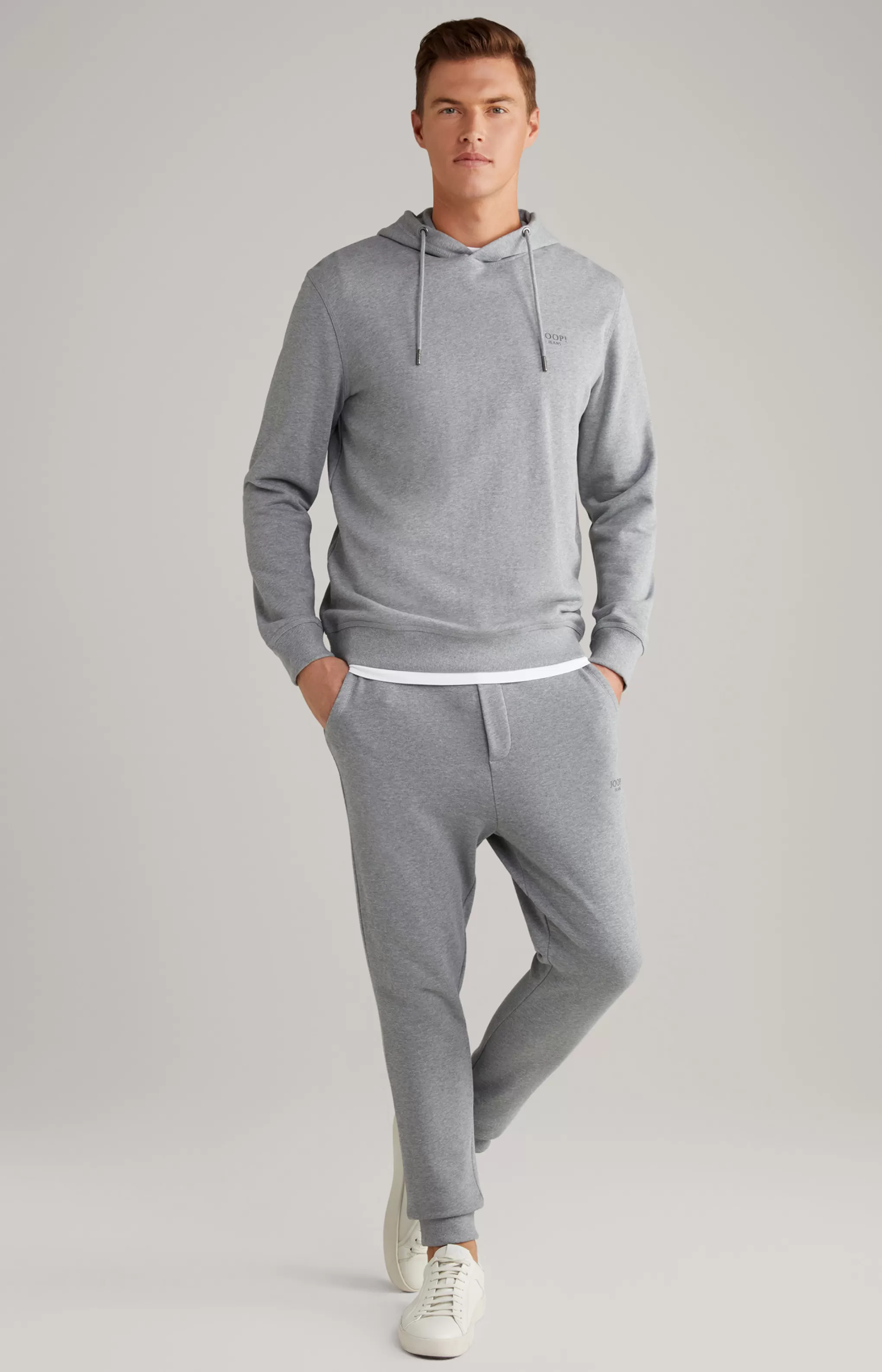 Sweatshirts*JOOP Sweatshirts Samuel Cotton Hoodie in Grey Flecked