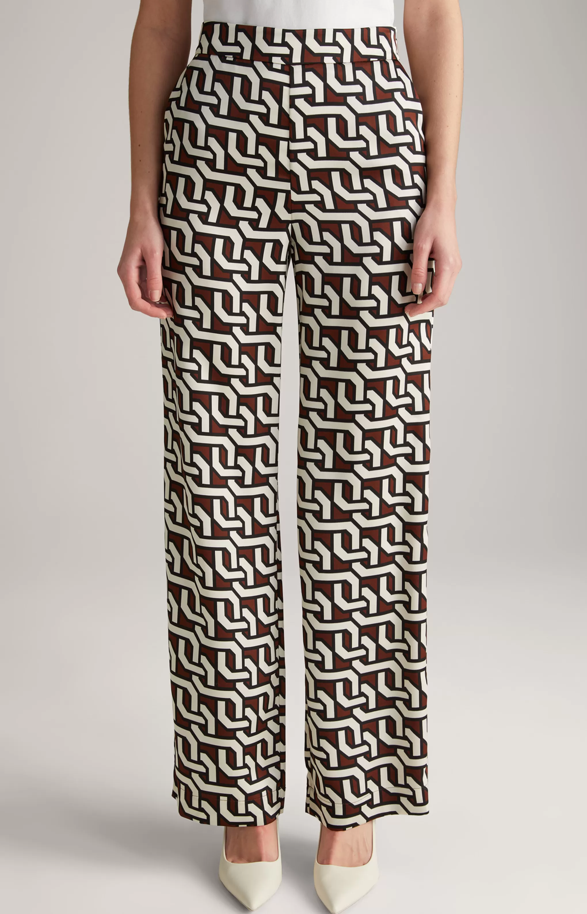 Trousers | Clothing*JOOP Trousers | Clothing Satin Trousers in a Pattern