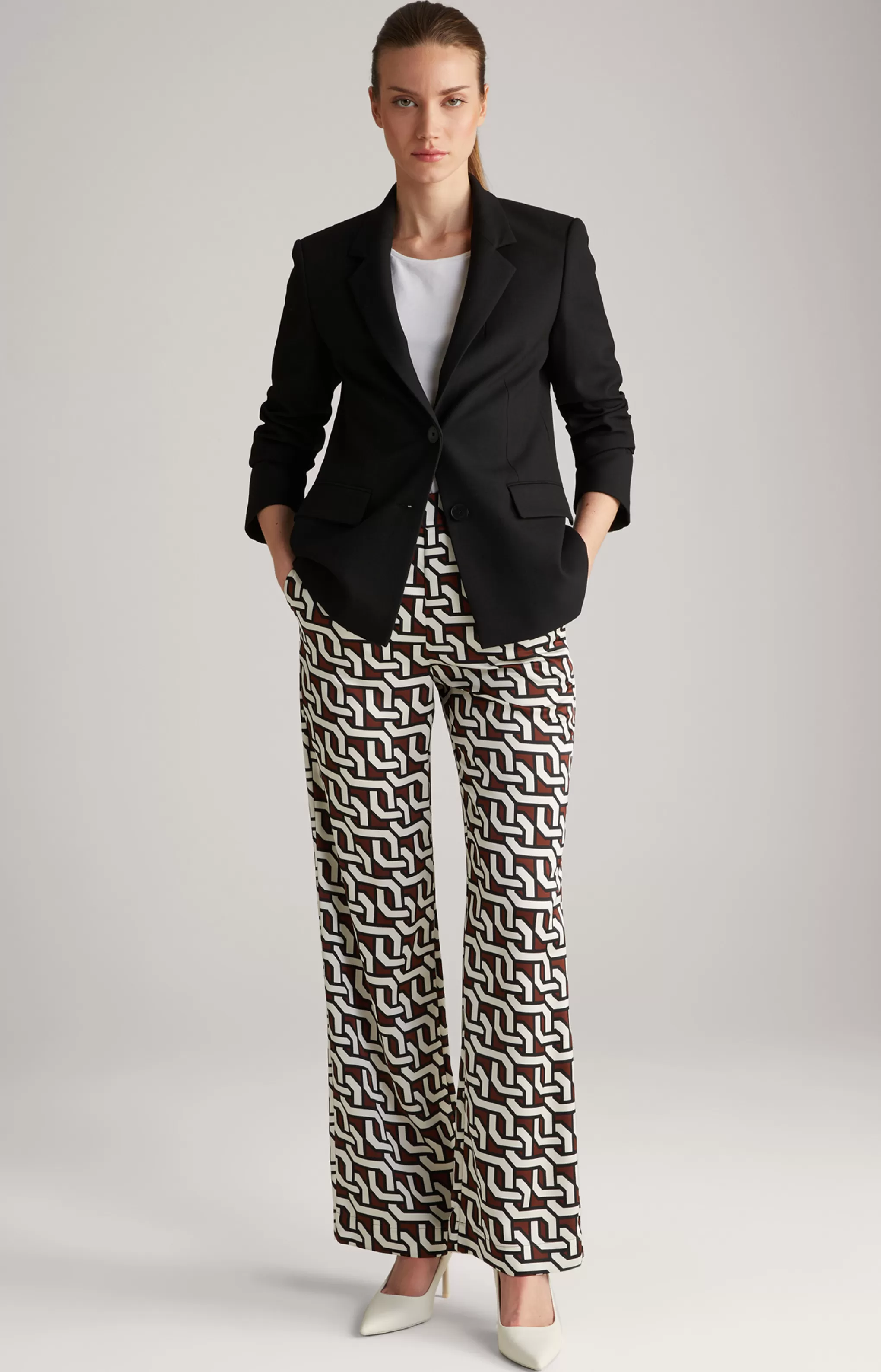 Trousers | Clothing*JOOP Trousers | Clothing Satin Trousers in a Pattern