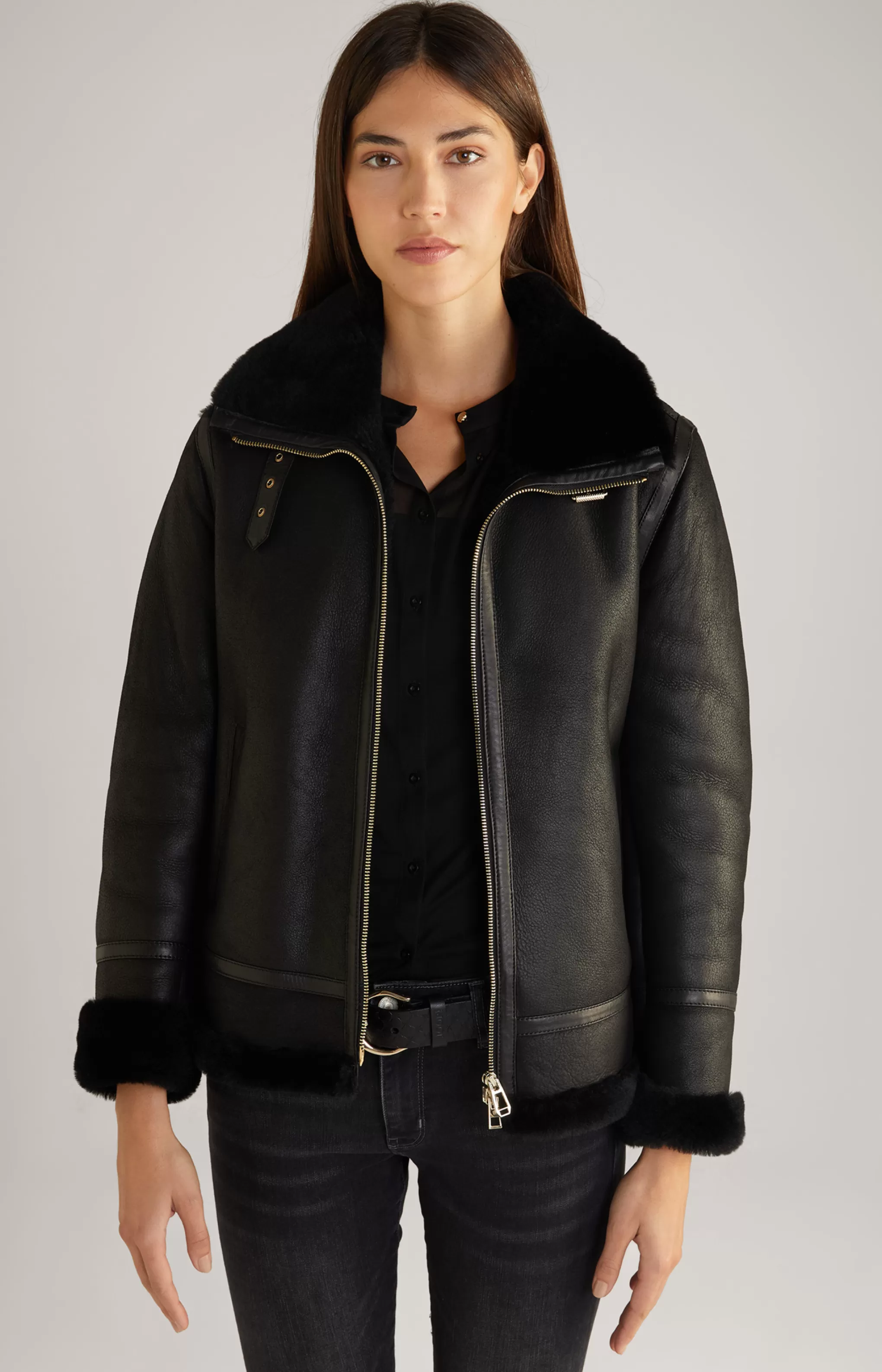 Leather | Jackets And Coats | Clothing*JOOP Leather | Jackets And Coats | Clothing Shearling Jacket in