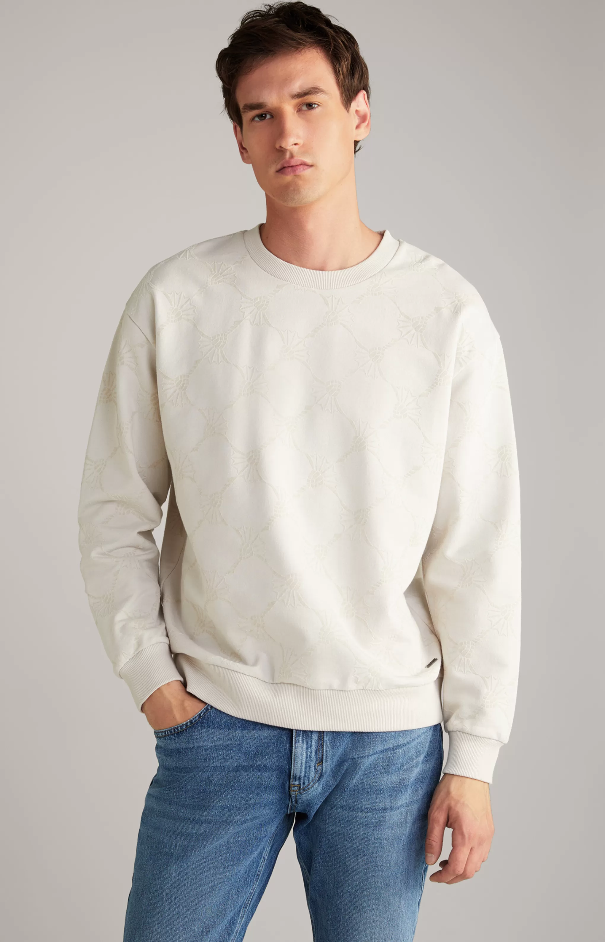 Sweatshirts | Clothing*JOOP Sweatshirts | Clothing Tadeo Cotton Sweatshirt in Light Beige