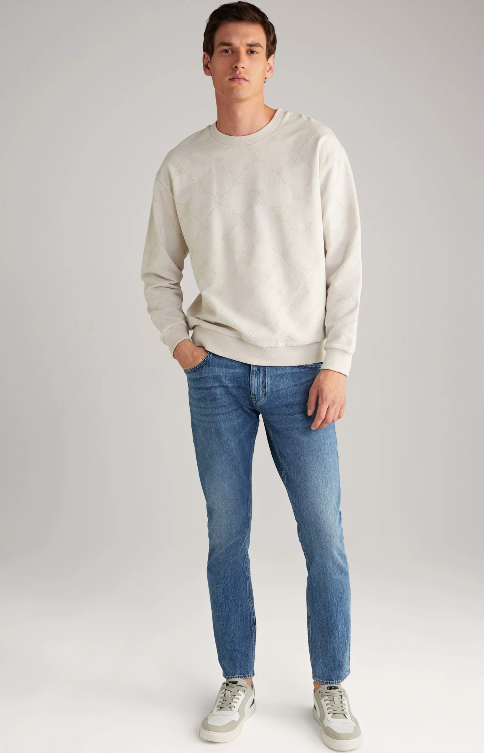 Sweatshirts | Clothing*JOOP Sweatshirts | Clothing Tadeo Cotton Sweatshirt in Light Beige
