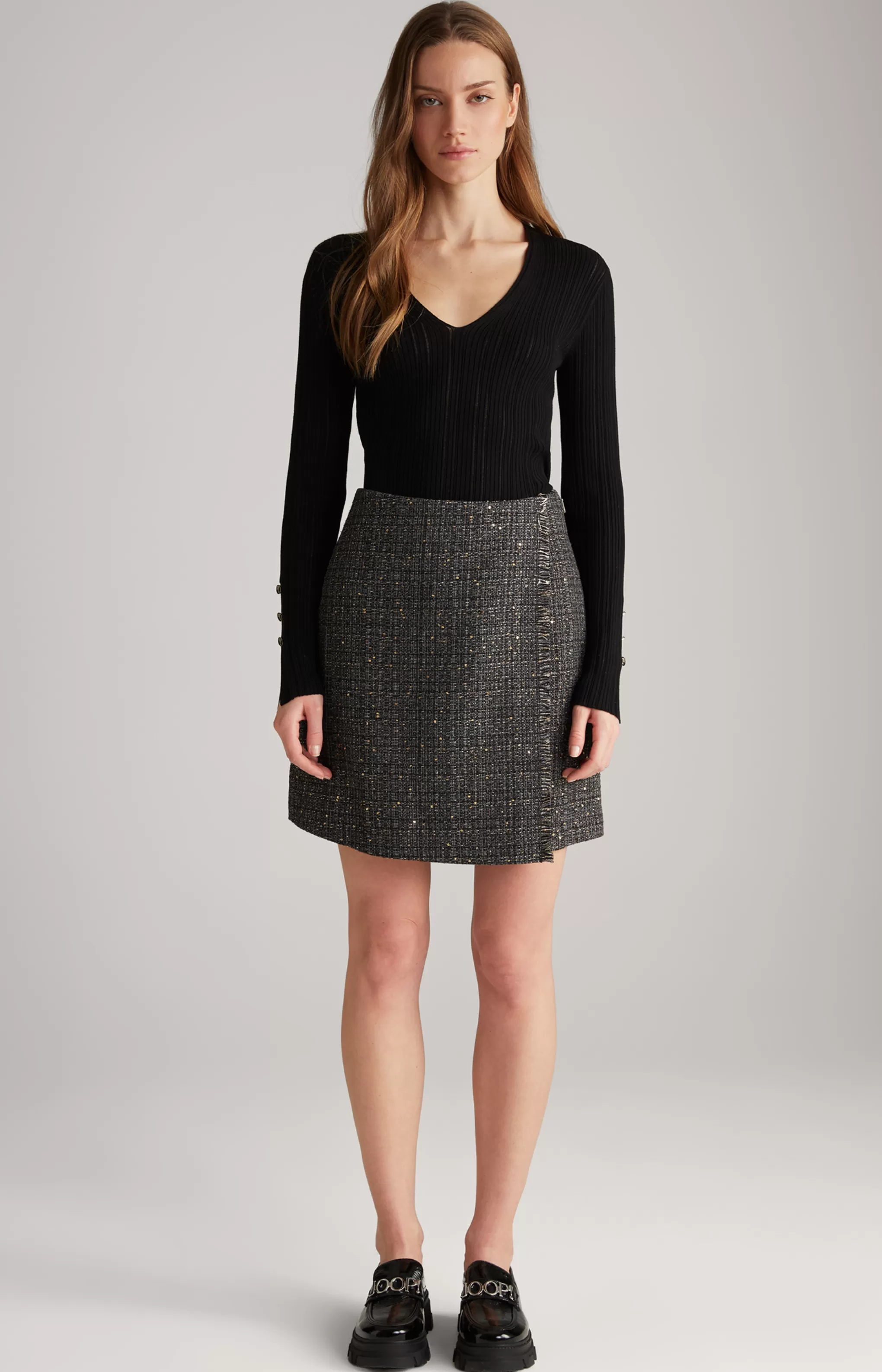 Dresses & Skirts | Clothing*JOOP Dresses & Skirts | Clothing Tweed Skirt in /Grey/Gold