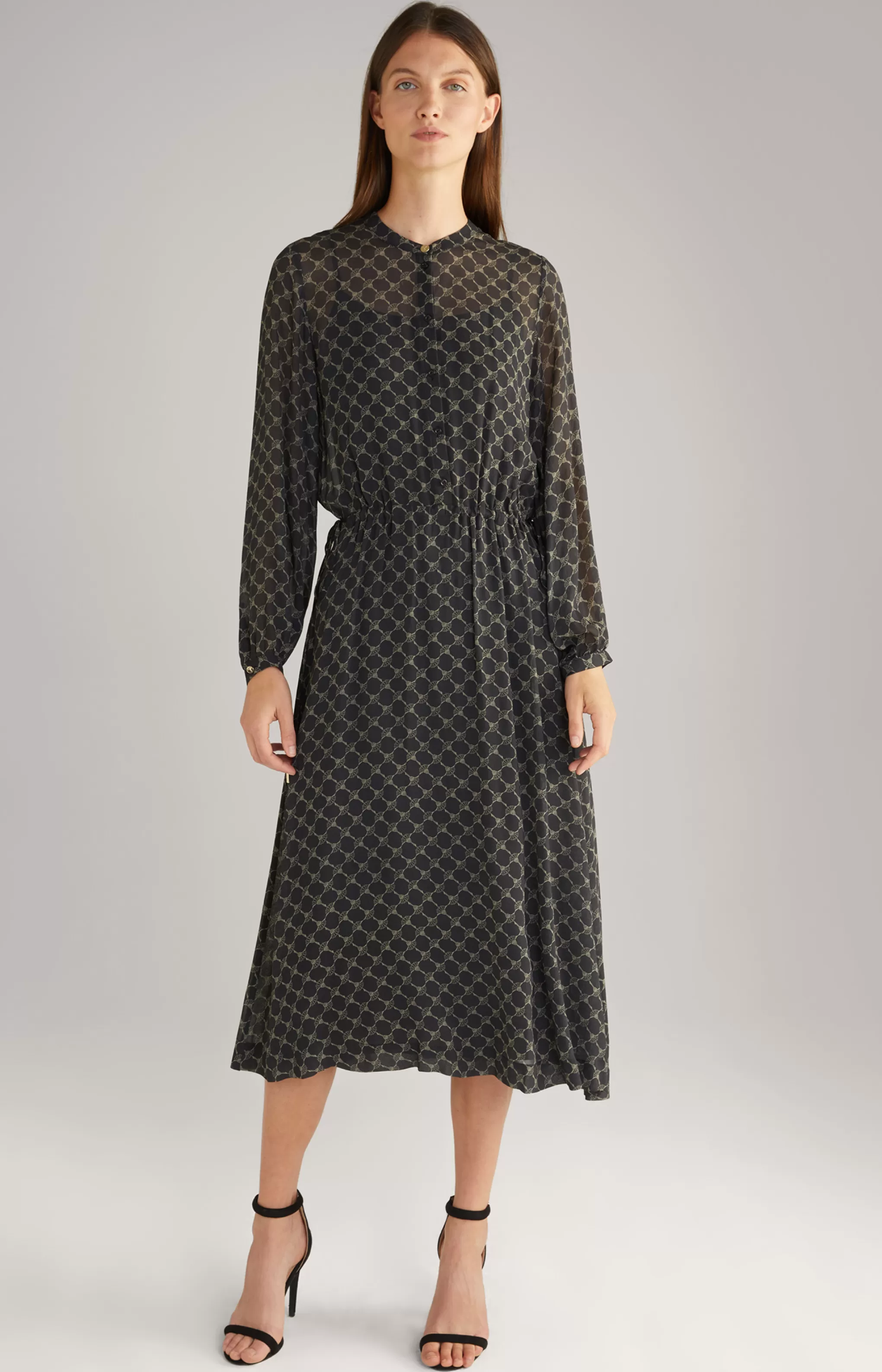 Dresses & Skirts | Clothing*JOOP Dresses & Skirts | Clothing Viscose Maxi Dress in a Black/Grey Pattern