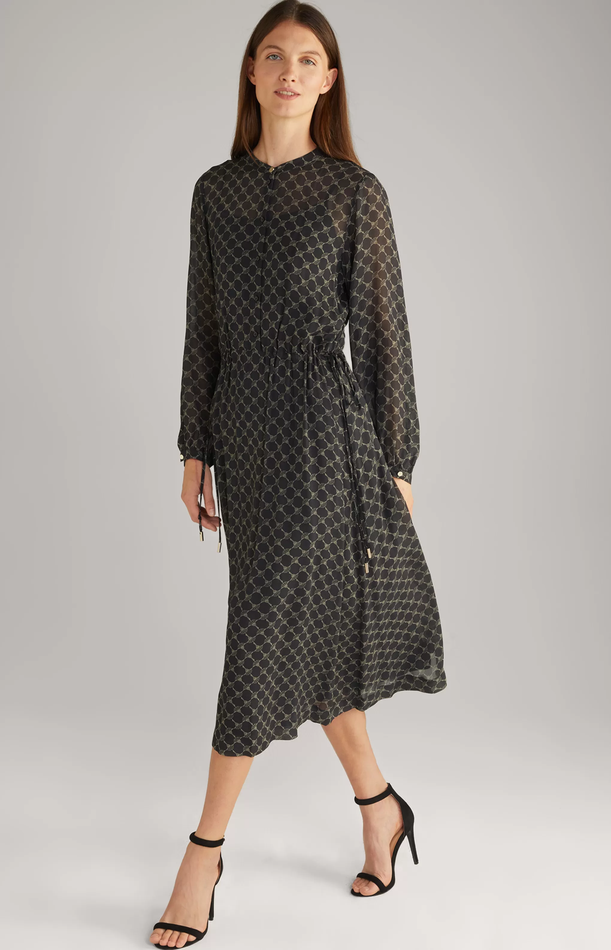 Dresses & Skirts | Clothing*JOOP Dresses & Skirts | Clothing Viscose Maxi Dress in a Black/Grey Pattern