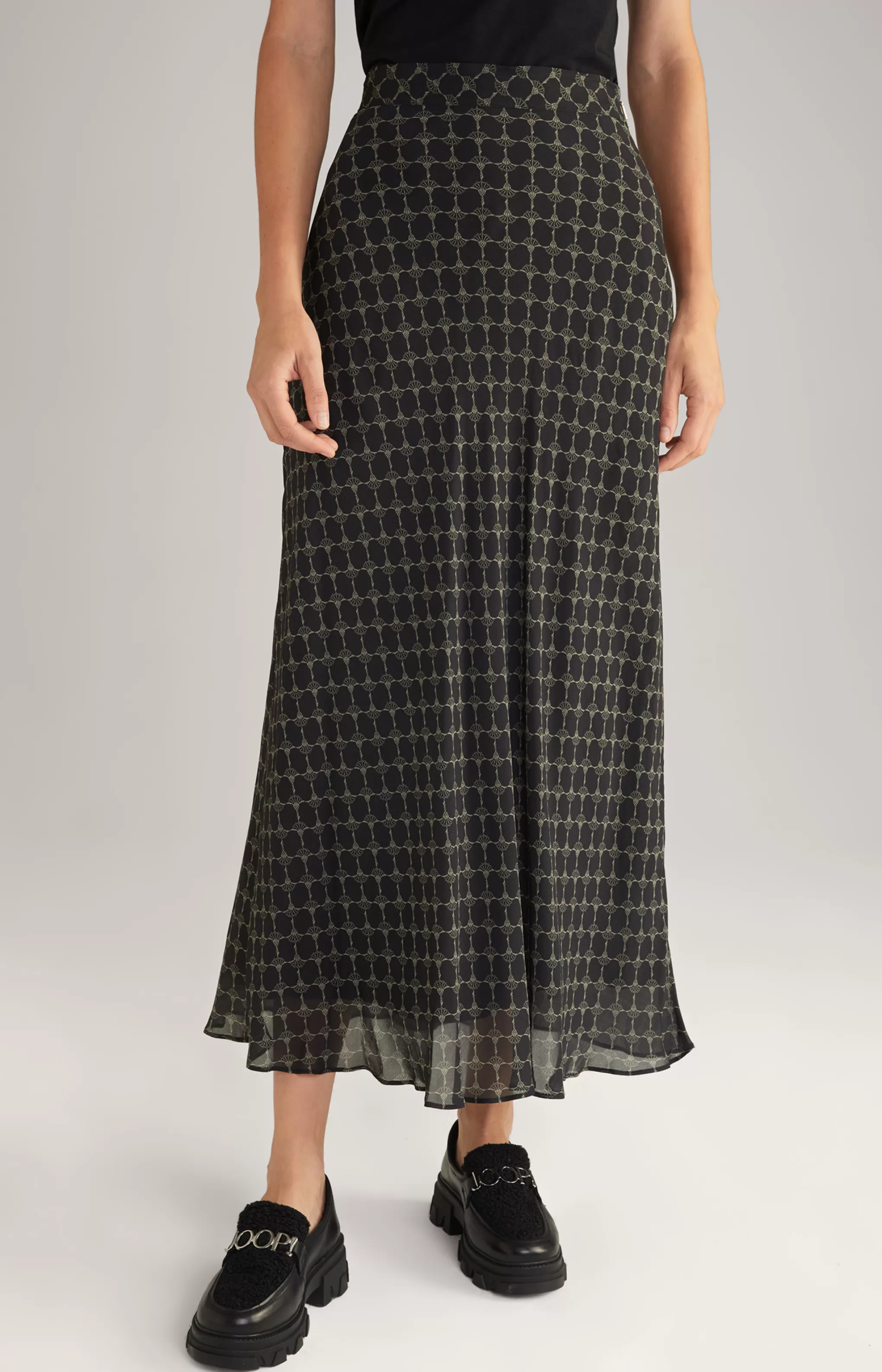 Dresses & Skirts | Clothing*JOOP Dresses & Skirts | Clothing Viscose Skirt in a Black/Beige Pattern